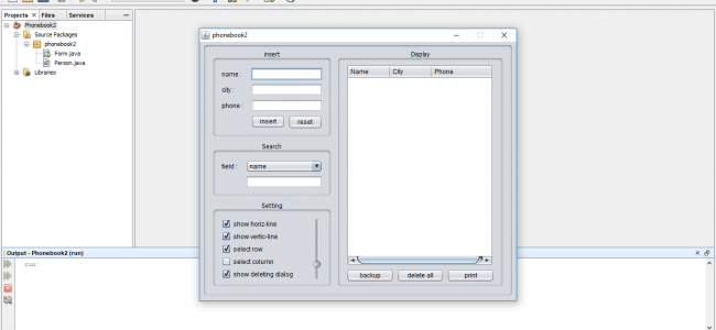 netbeans projects with source code free download